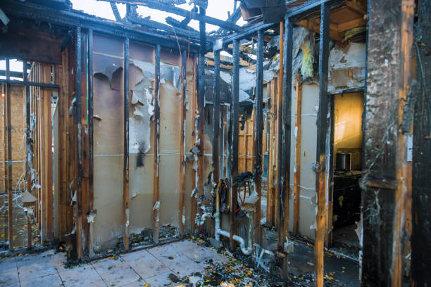 Professional Fire Damage Removal technician working in Voorheesville, NY